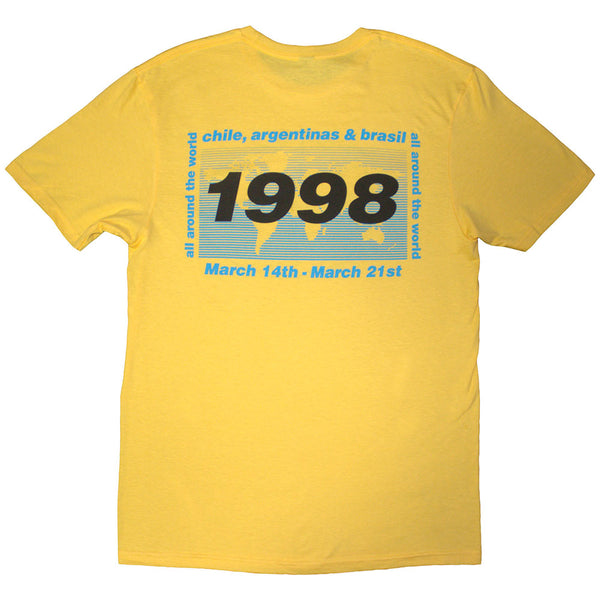 Oasis | Official Band T-Shirt | 1998 World Tour - South America (Back Print)