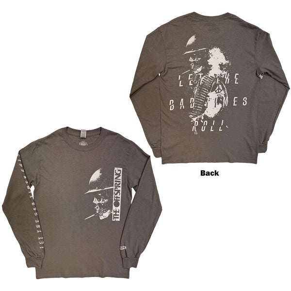 The Offspring | Official Band Long Sleeve T-Shirt | Skull (Black) (Back Print)