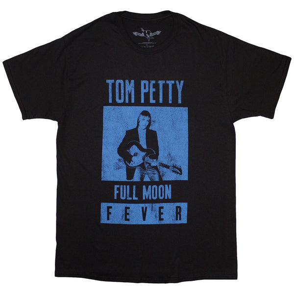 Tom Petty & The Heartbreakers | Official Band T-Shirt | Full Moon Fever Blue (Black)