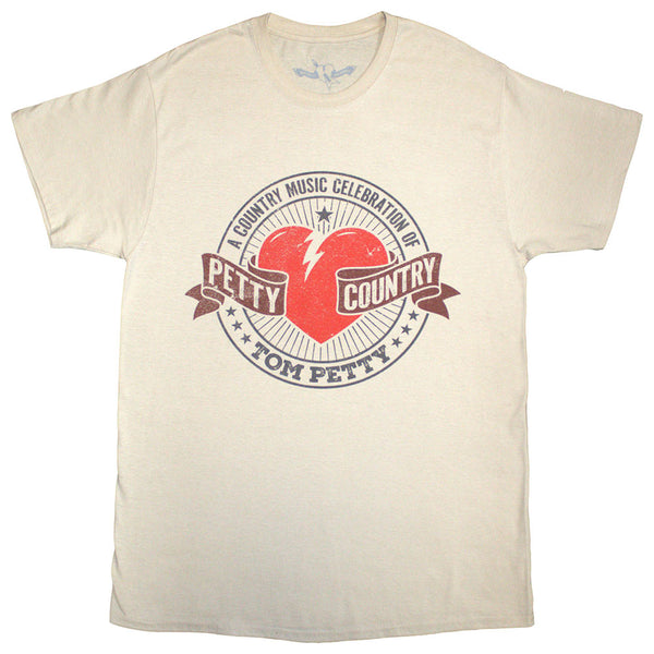 Tom Petty & The Heartbreakers | Official Band T-Shirt | Petty Country (Sand)