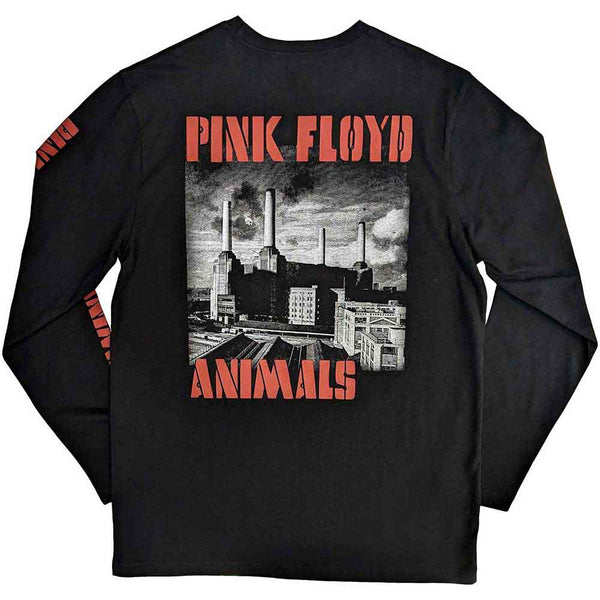 Pink Floyd | Official Band Long Sleeve T-Shirt | Animals B&W (Back & Sleeve Print)