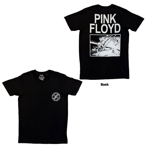 Pink Floyd | Official Band T-Shirt | Bike Gear (Black) (Back Print)