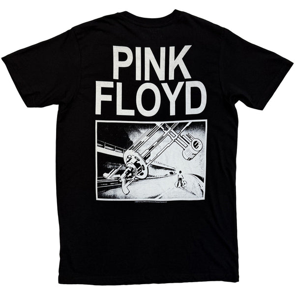 Pink Floyd | Official Band T-Shirt | Bike Gear (Black) (Back Print)
