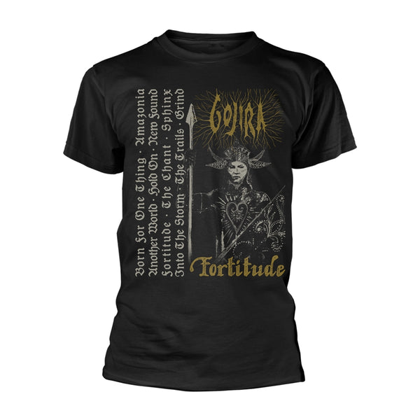Gojira | Official Band T-Shirt | Fortitude Tracklist (Organic)