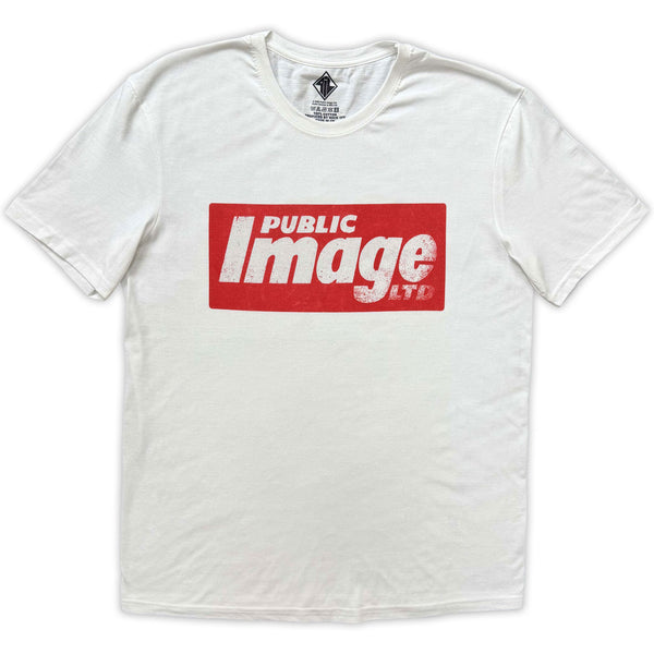 PIL (Public Image Ltd) | Official Band T-Shirt | News Logo (White)
