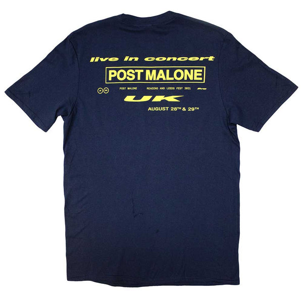 Post Malone | Official Band T-Shirt | Live In Concert (Back Print & Ex-Tour)