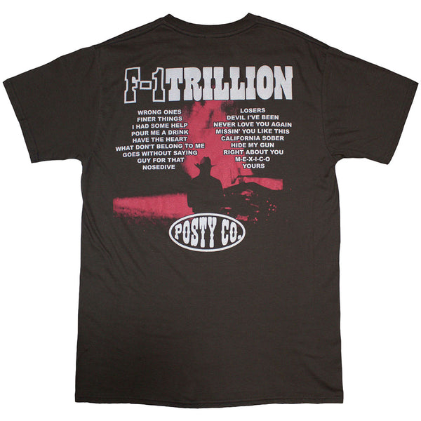 Post Malone | Official Band T-Shirt | F-1 Trillion (Back Print)