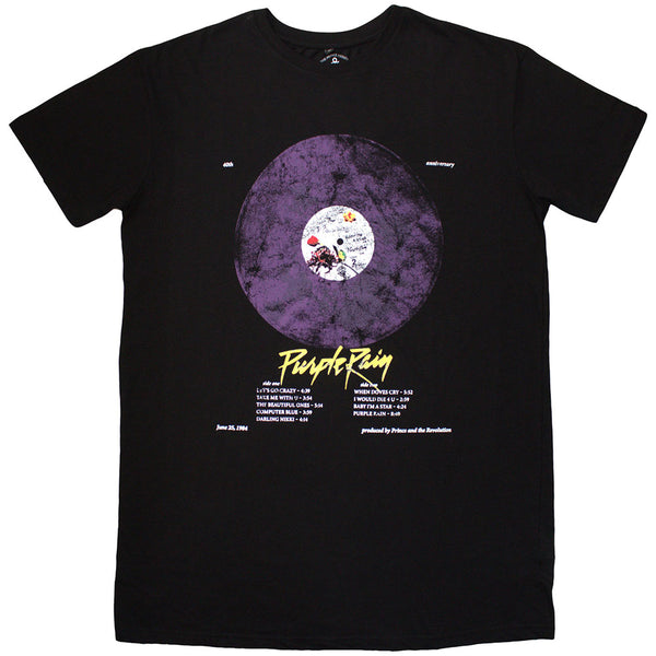 Prince | Official Ladies T-Shirt Dress | Purple Rain Disc