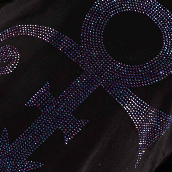 Prince | Official Ladies T-shirt | Purple Symbol (Diamante)