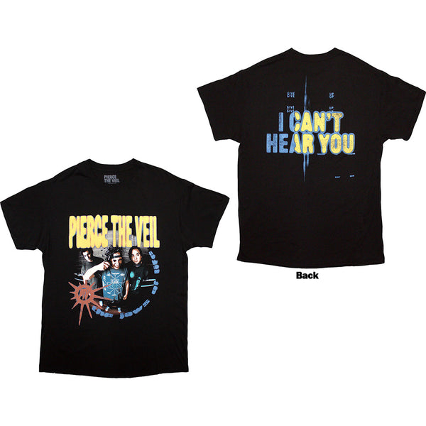 Pierce The Veil | Official Band T-Shirt | I Can't Hear You (Back Print)