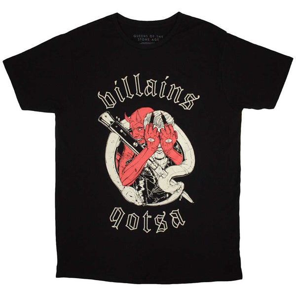 Queens Of The Stone Age | Official Band T-Shirt | Villains