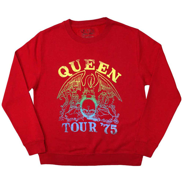 Queen | Official Band Sweatshirt | Tour '75 Crest