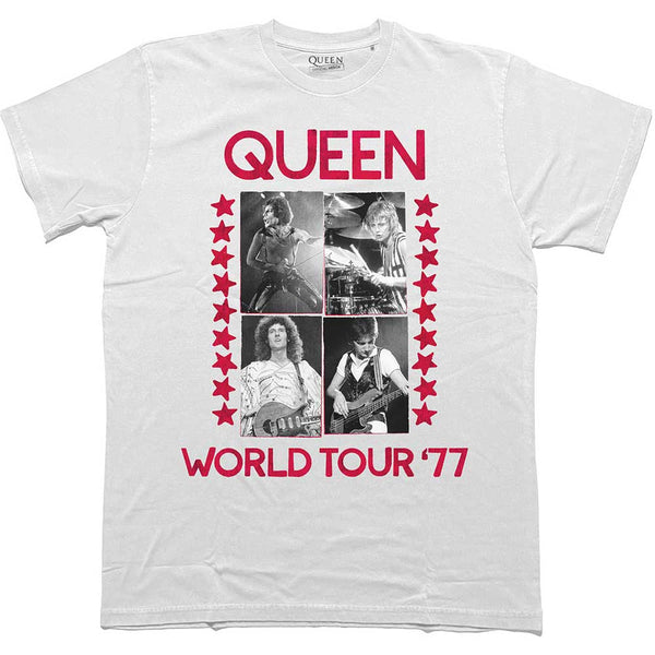 Queen | Official Band T-Shirt | World Tour 77