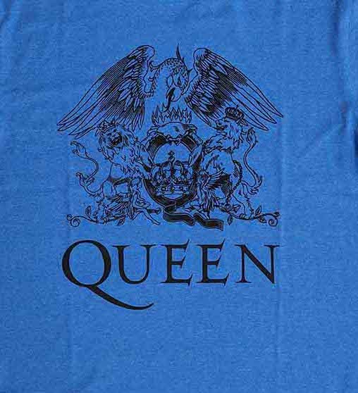 Queen | Official Band Ringer T-Shirt | Crest Logo