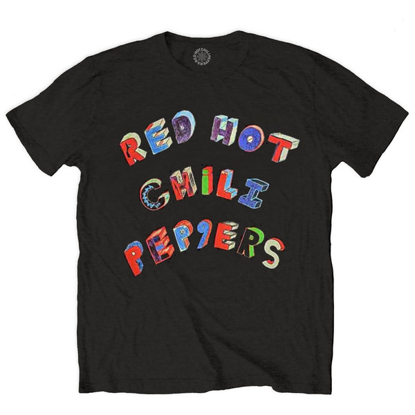 Red Hot Chili Peppers | Official Band T-Shirt | Colourful Letters