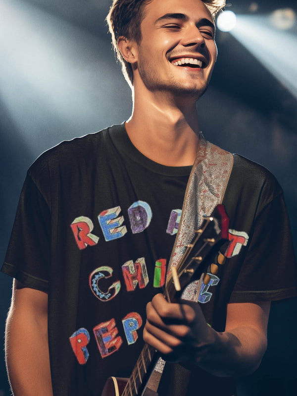 Red Hot Chili Peppers | Official Band T-Shirt | Colourful Letters