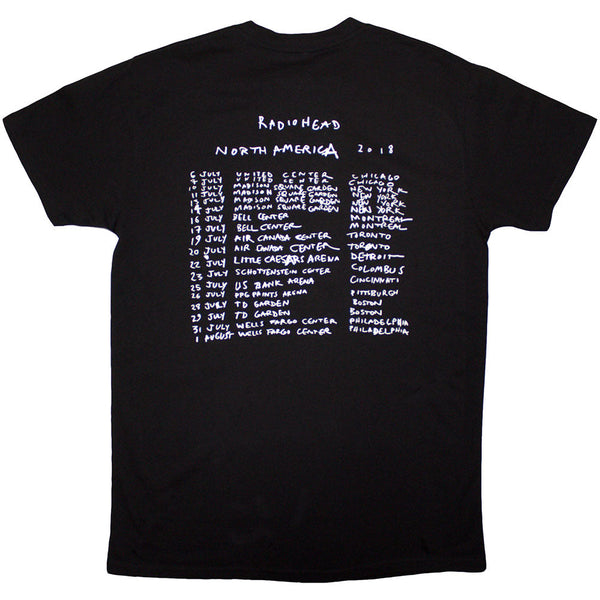 Radiohead | Official Band Organic Cotton T-Shirt | Bearhead Crest (Back Print)