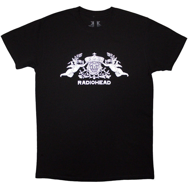 Radiohead | Official Band Organic Cotton T-Shirt | Bearhead Crest (Back Print)