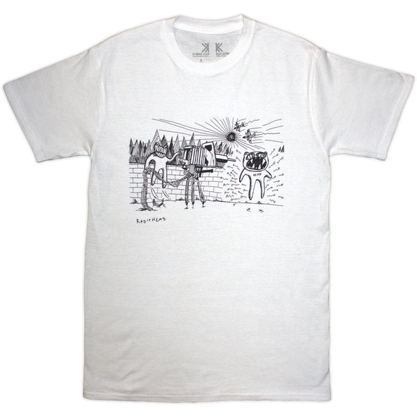 Radiohead | Official Band Organic Cotton T-Shirt | Despot (White)