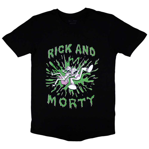 Cartoon Network | Official T-Shirt | Rick & Morty - Green Splat