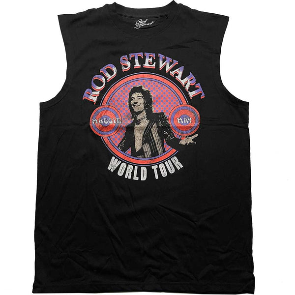 SALE Rod Stewart Unisex Vest T-Shirt: World Tour (Tank) 50% OFF