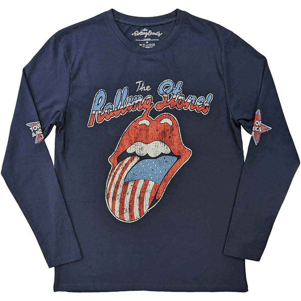 The Rolling Stones | Official Band Long Sleeve T-Shirt | US Tour '78 (Back & Sleeve Print)