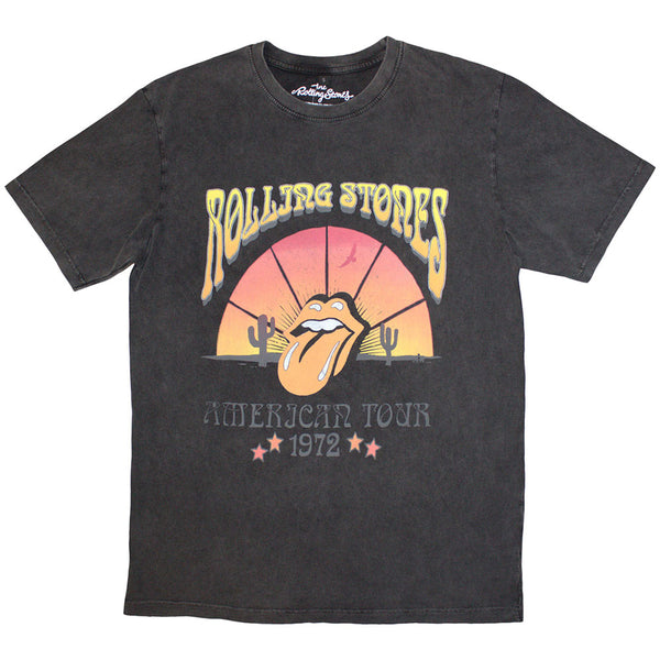 The Rolling Stones | Official Stone Wash Band T-Shirt | Desert '72 Stone Wash