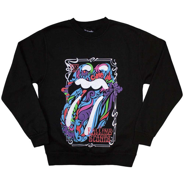 The Rolling Stones Unisex Sweatshirt: Colour Swirls (Oversized)
