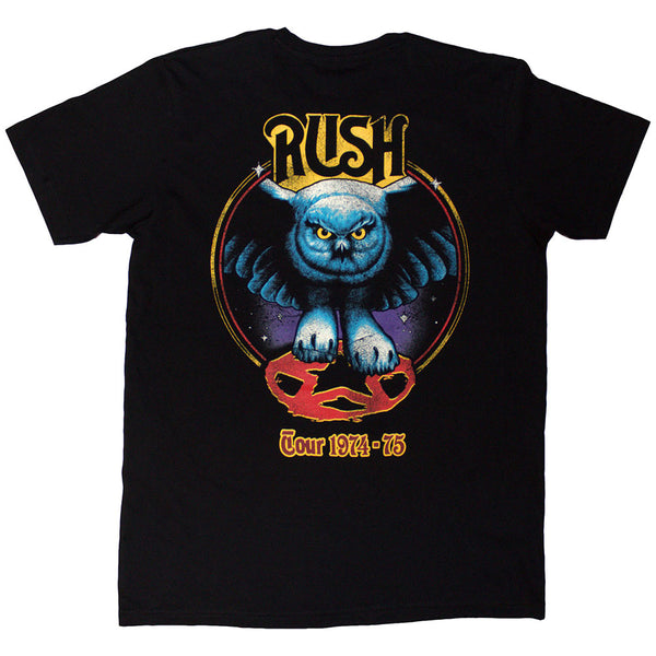 Rush | Official T-Shirt | Tour '74-'75 (Back Print)