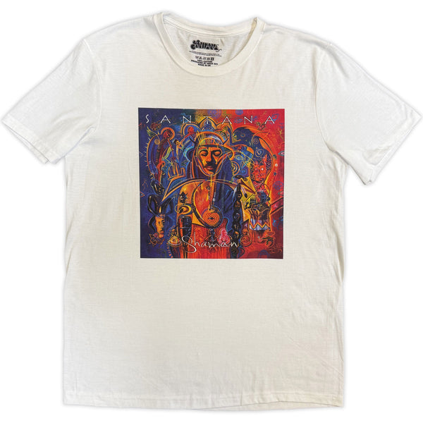 Santana | Official Band T-Shirt | Shaman (White)