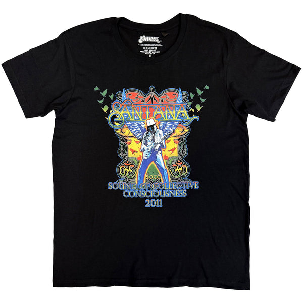 Santana | Official Band T-Shirt | Collective Consciousness Tour '11 (Black)