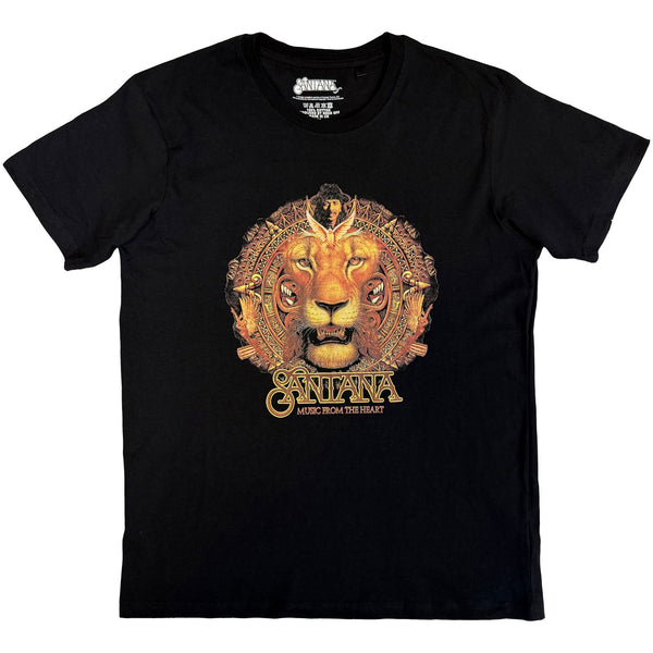 Santana | Official Band T-Shirt | Lionhead (Black)