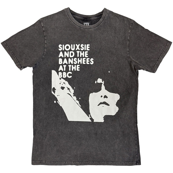 Siouxsie & The Banshees | Official Band Stone Wash T-Shirt | At The BBC (Charcoal Grey)