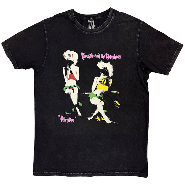 Siouxsie & The Banshees | Official Band Stone Wash T-Shirt | Christine (Black)