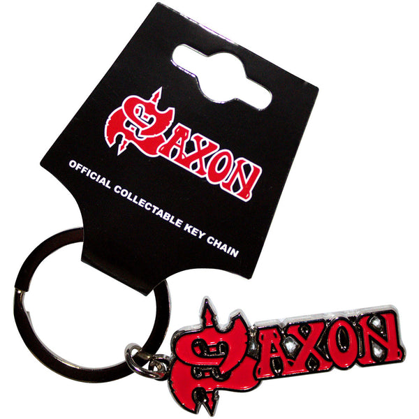 Saxon | Official Band Keychain | Red Logo