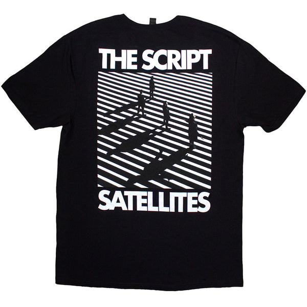 The Script | Official Band T-Shirt | Satellites & Pocket Logo (Back Print)