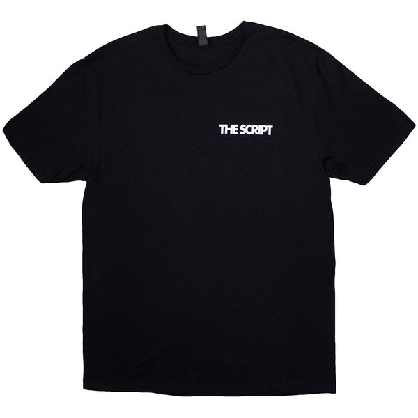 The Script | Official Band T-Shirt | Satellites & Pocket Logo (Back Print)