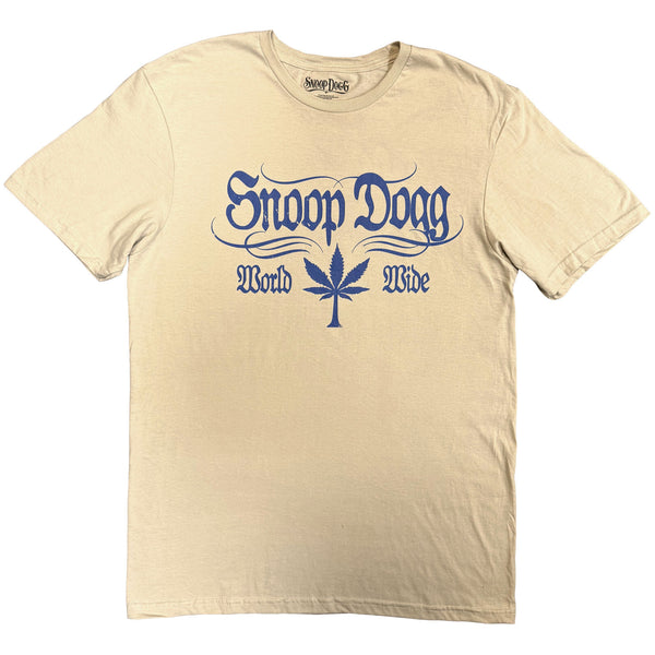 Snoop Dogg | Official Artist T-Shirt | World Wide (Sand)
