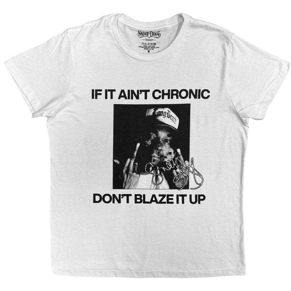 Snoop Dogg | Official Artist T-Shirt | Chronic Signature (White)