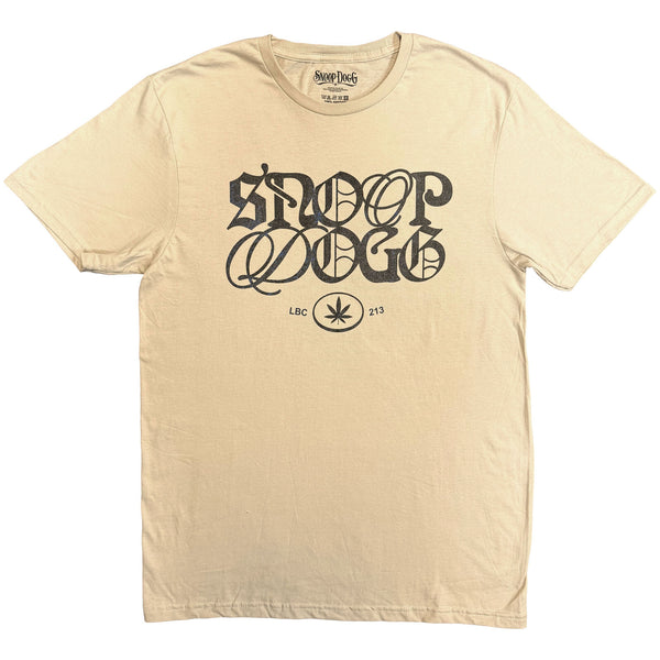 Snoop Dogg | Official Artist T-Shirt | Lettering Mash Up (Sand)