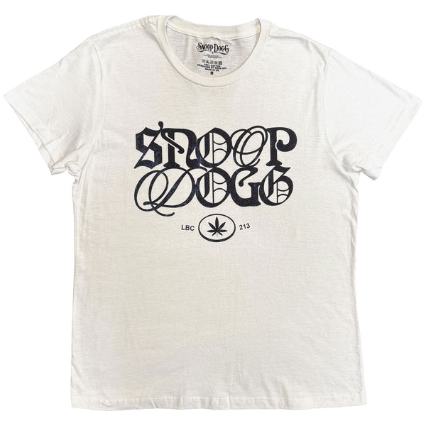 Snoop Dogg | Official Artist T-Shirt | Lettering Mash Up (White)
