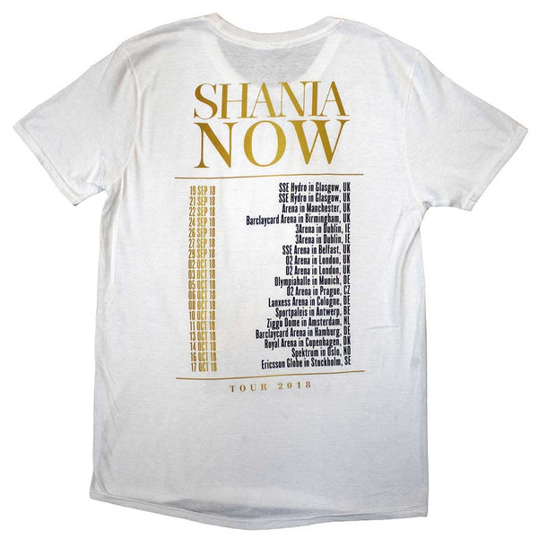 Shania Twain | Official Band T-Shirt | Tour 2018 Mic Photo (Back Print & Ex-Tour)