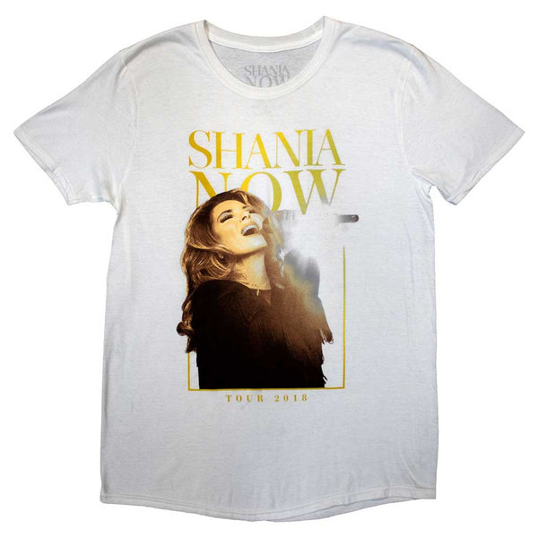 Shania Twain | Official Band T-Shirt | Tour 2018 Mic Photo (Back Print & Ex-Tour)