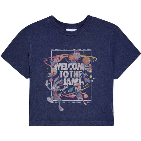 Space Jam | Official Ladies Band T-Shirt | Space Jam 2: Welcome To The Jam (Cropped)