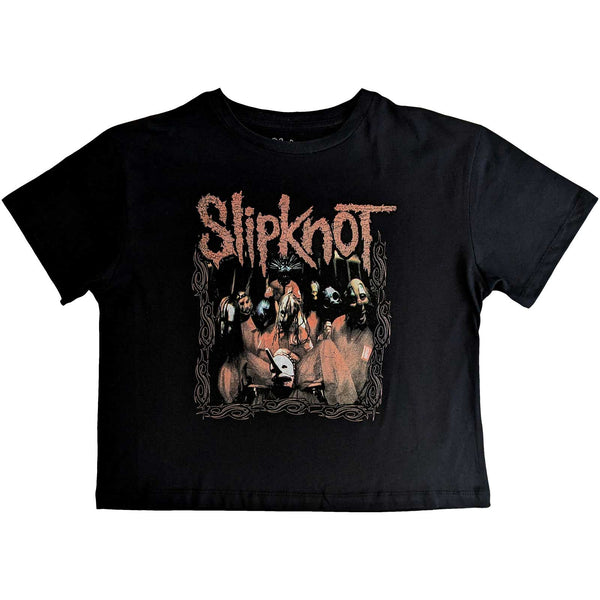 Slipknot Band Frame: Ladies black Crop Top