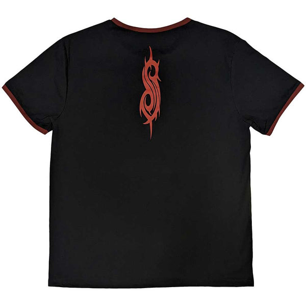 Slipknot | Official Band Ringer T-Shirt | Logo (Back Print)