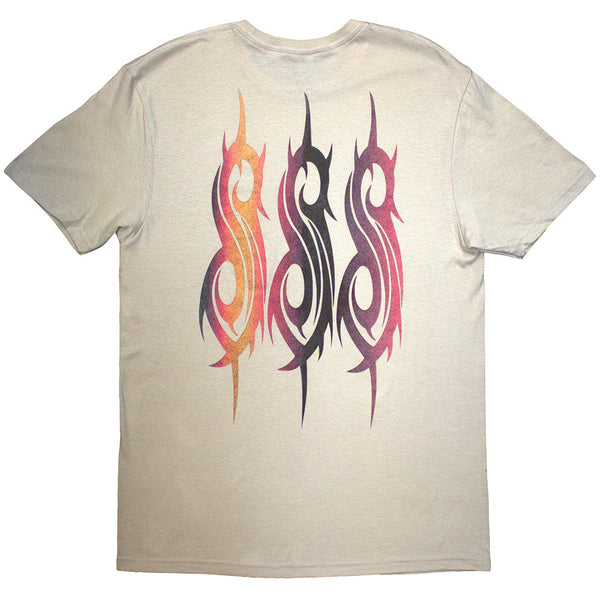 Slipknot | Official Band T-Shirt | 25th Anniversary Inlay (Sand) (Back Print)