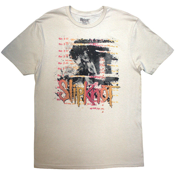 Slipknot | Official Band T-Shirt | 25th Anniversary Inlay (Sand) (Back Print)