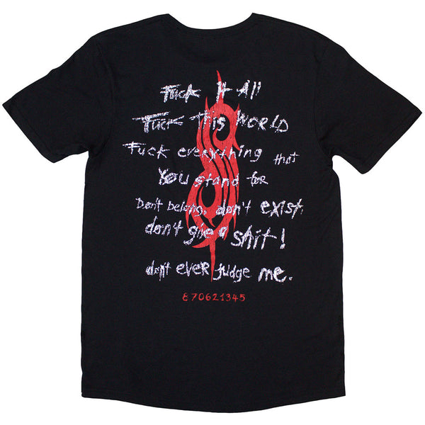 Slipknot | Official T-Shirt | F It All (Back Print)