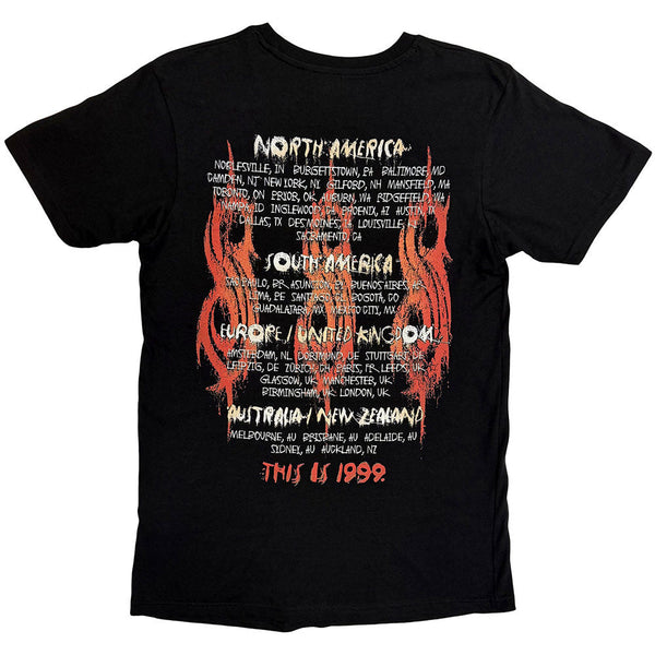 Slipknot | Official Band T-Shirt | North American Tour '99 (Black) (Back Print)